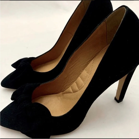 IRO Escaknot Black Suede Pumps embellished with a bow - Picture 3 of 15